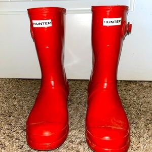 Original Red Gloss Hunter Boots